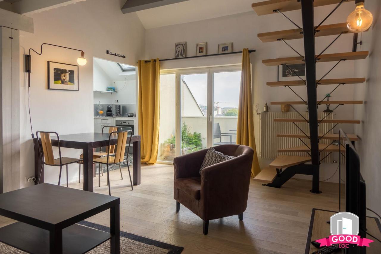 Le Duplex Ensoleille Du Parc * Parking * Balcon * Apartment Orleans Luaran gambar